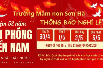 📢THÔNG BÁO NGHỈ LỄ 30/4 – 01/5